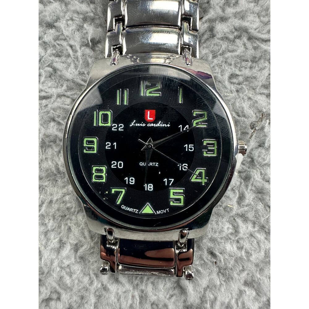 Luis Cardini His Metal Link Stylish Analog Watch Quartz